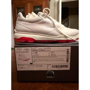 ECCO BIOM Hybrid 3 Women's Golf Shoes White/Hibiscus EU 40 US 9–9.5 NIB